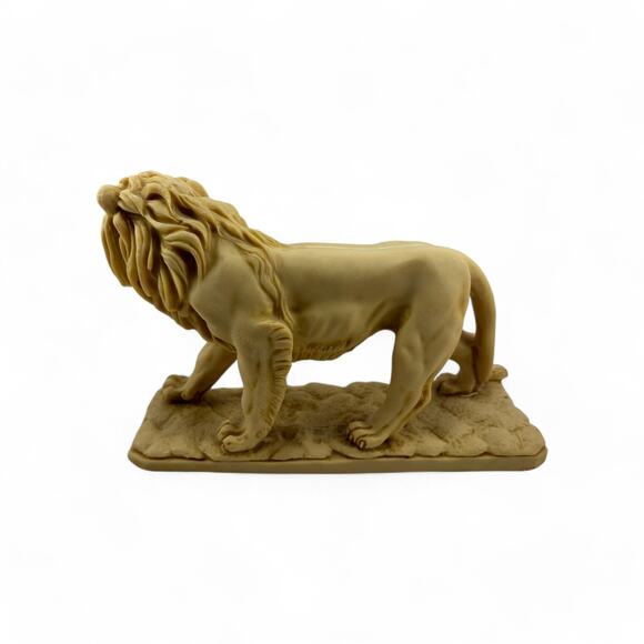 Vintage Lion Figurine Sculpture Statue Resin Single Bookend Decor - Picture 7 of 16